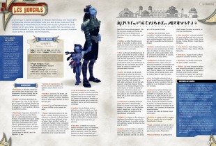 Maquette de la double page qui présente les Boréals